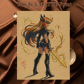 Magik Art Illustration Hard Signed 8.5x11in Fine Art PRINT