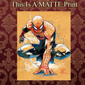 Spider-Man Art Illustration Hard Signed 8.5x11in Fine Art PRINT