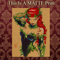 Poison Ivy Art Illustration Hard Signed 8.5x11in Fine Art PRINT