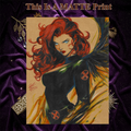 Jean Grey Phoenix Art Illustration Hard Signed 8.5x11in Fine Art PRINT