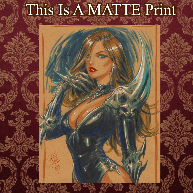 Witchblade Art Illustration Hard Signed 8.5x11in Fine Art PRINT