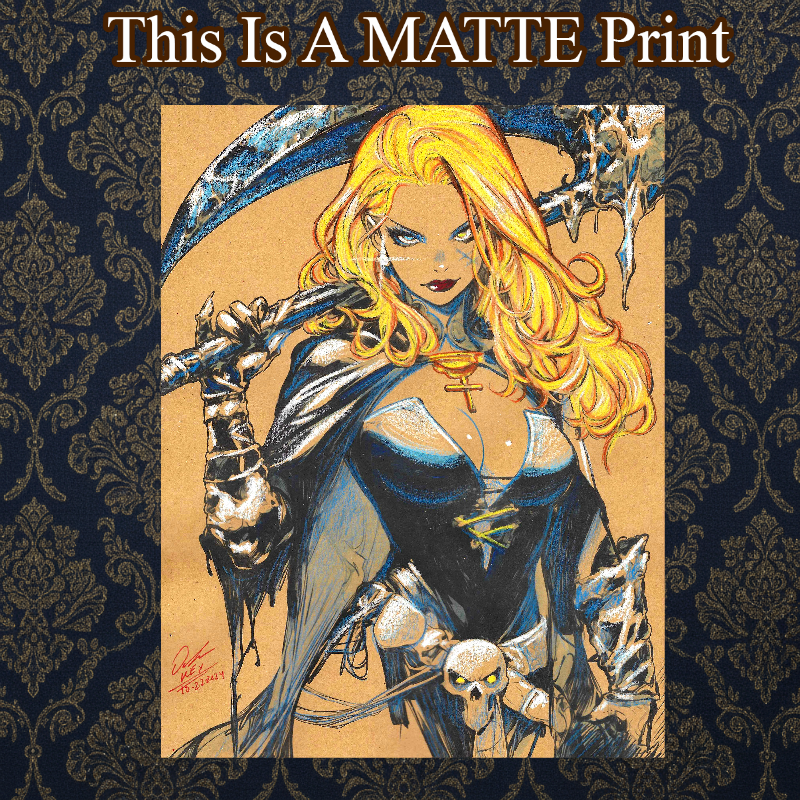 OC Art Illustration Hard Signed 8.5x11in Fine Art PRINT