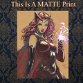 Scarlet Witch Art Illustration Hard Signed 8.5x11in Fine Art PRINT