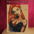 Mary Jane Art Illustration Hard Signed 8.5x11in Fine Art PRINT
