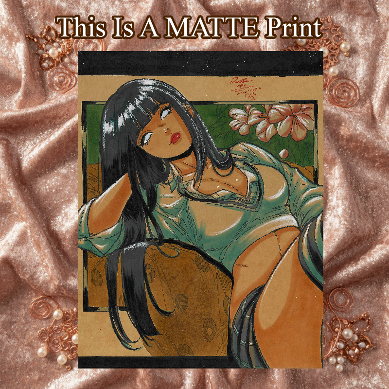 Hinata Art Illustration Hard Signed 8.5x11in Fine Art PRINT