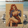 Jessica Rabbit Art Illustration Hard Signed 8.5x11in Fine Art PRINT