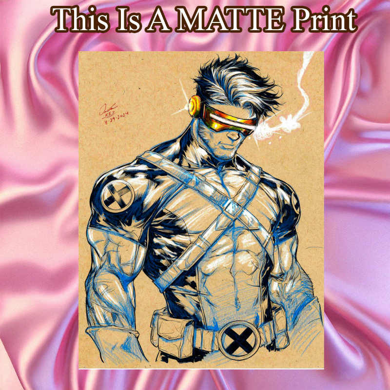 Cyclops Art Illustration Hard Signed 8.5x11in Fine Art PRINT