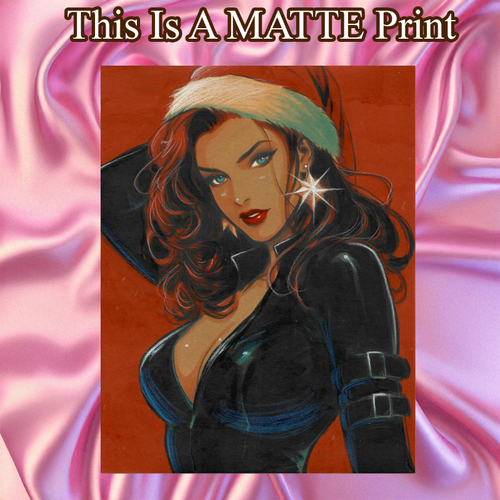 Black Widow Art Illustration Hard Signed 8.5x11in Fine Art PRINT