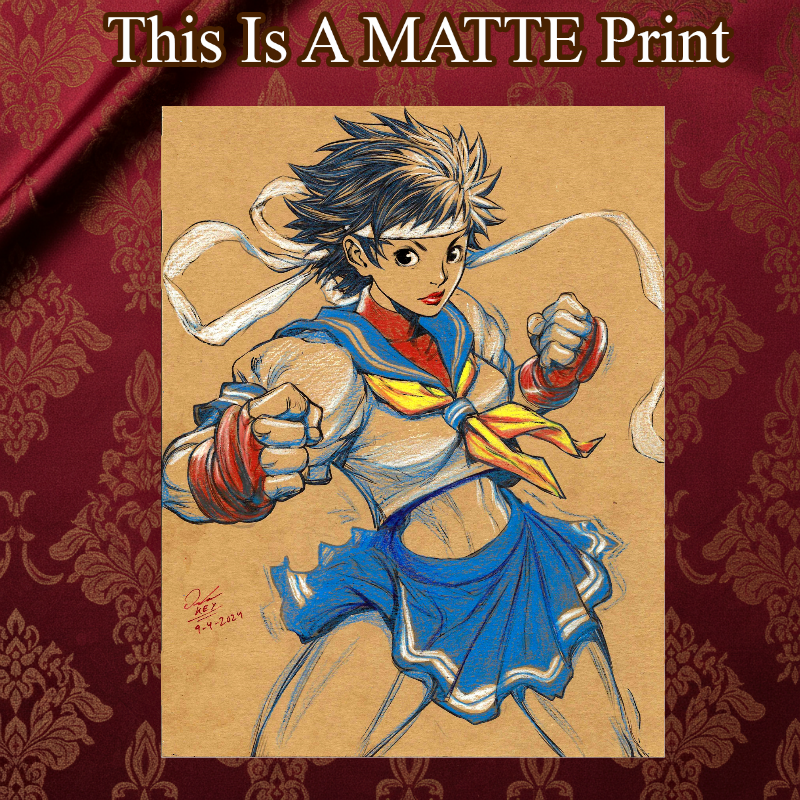 Sakura Art Illustration Hard Signed 8.5x11in Fine Art PRINT