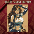 Tifa Lockhart Art Illustration Hard Signed 8.5x11in Fine Art PRINT