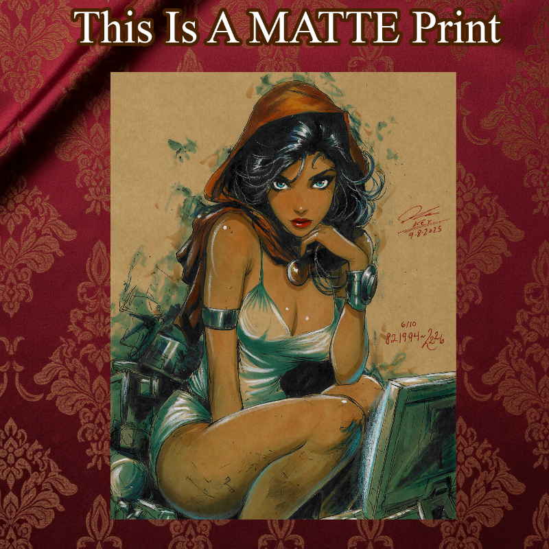 OC Art Illustration Hard Signed 8.5x11in Fine Art PRINT