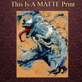 Venom Art Illustration Hard Signed 8.5x11in Fine Art PRINT