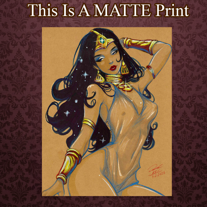 Dejah Thoris Art Illustration Hard Signed 8.5x11in Fine Art PRINT
