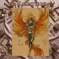 Jean Grey Phoenix Art Illustration Hard Signed 8.5x11in Fine Art PRINT