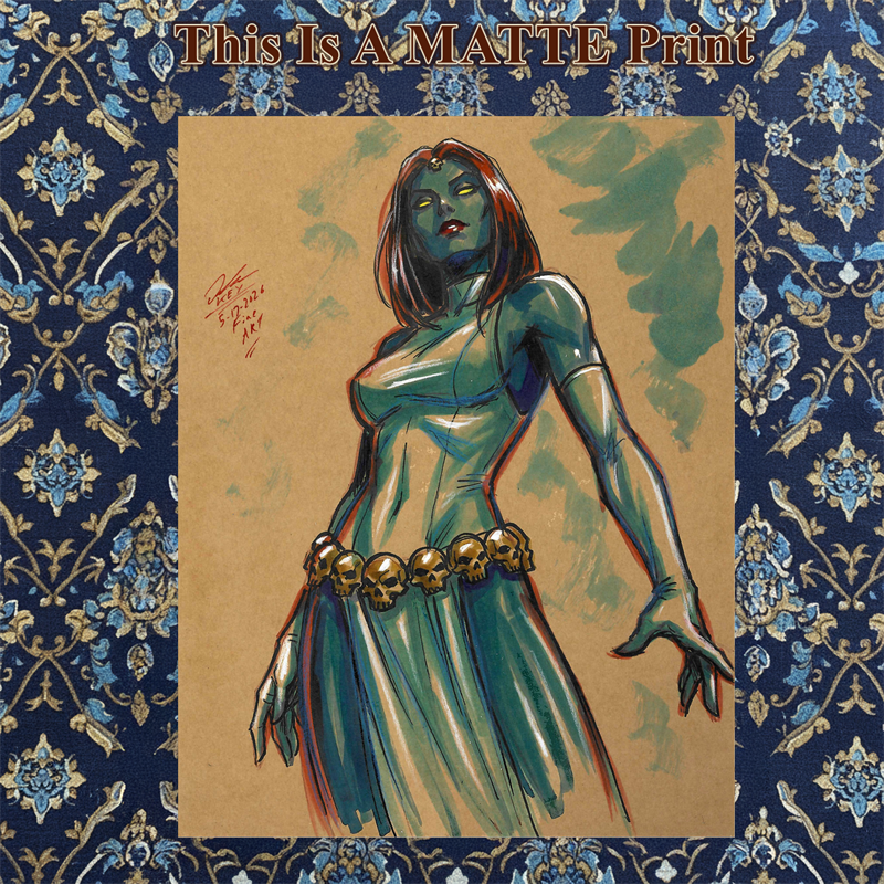 Mystique Art Illustration Hard Signed 8.5x11in Fine Art PRINT