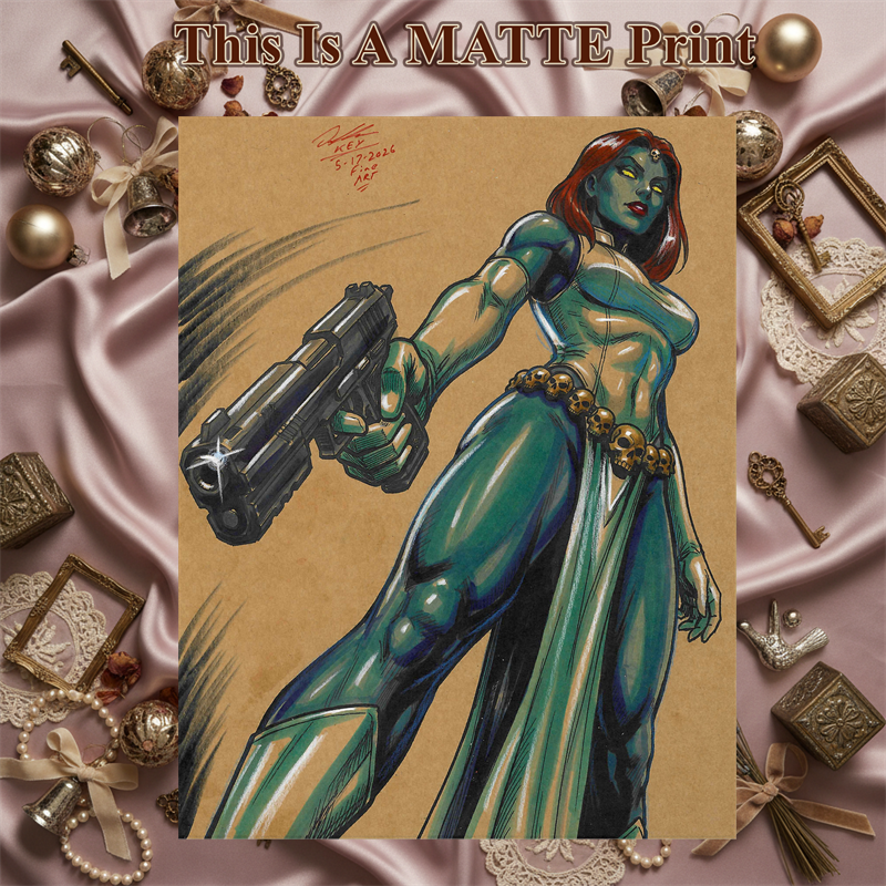 Mystique Art Illustration Hard Signed 8.5x11in Fine Art PRINT