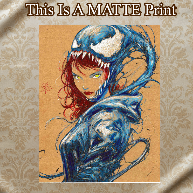 Mary Venom Art Illustration Hard Signed 8.5x11in Fine Art PRINT
