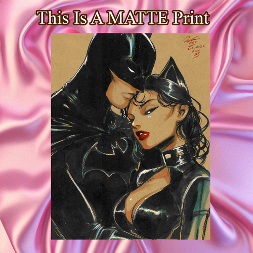 Batman Art Illustration Hard Signed 8.5x11in Fine Art PRINT