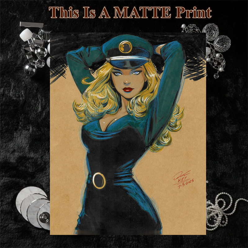 Lady Blackhawk Art Illustration Hard Signed 8.5x11in Fine Art PRINT
