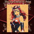 Scarlet Witch Art Illustration Hard Signed 8.5x11in Fine Art PRINT