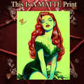 Poison Ivy Art Illustration Hard Signed 8.5x11in Fine Art PRINT