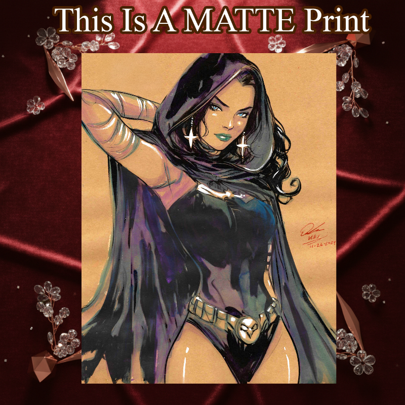 Raven Art Illustration Hard Signed 8.5x11in Fine Art PRINT