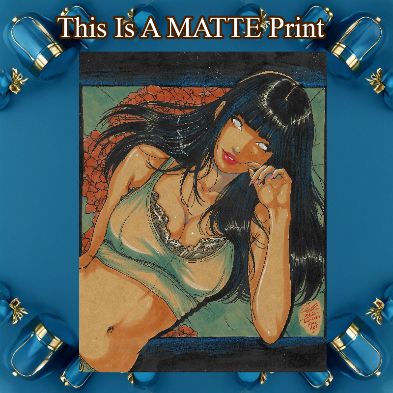 Hinata Art Illustration Hard Signed 8.5x11in Fine Art PRINT