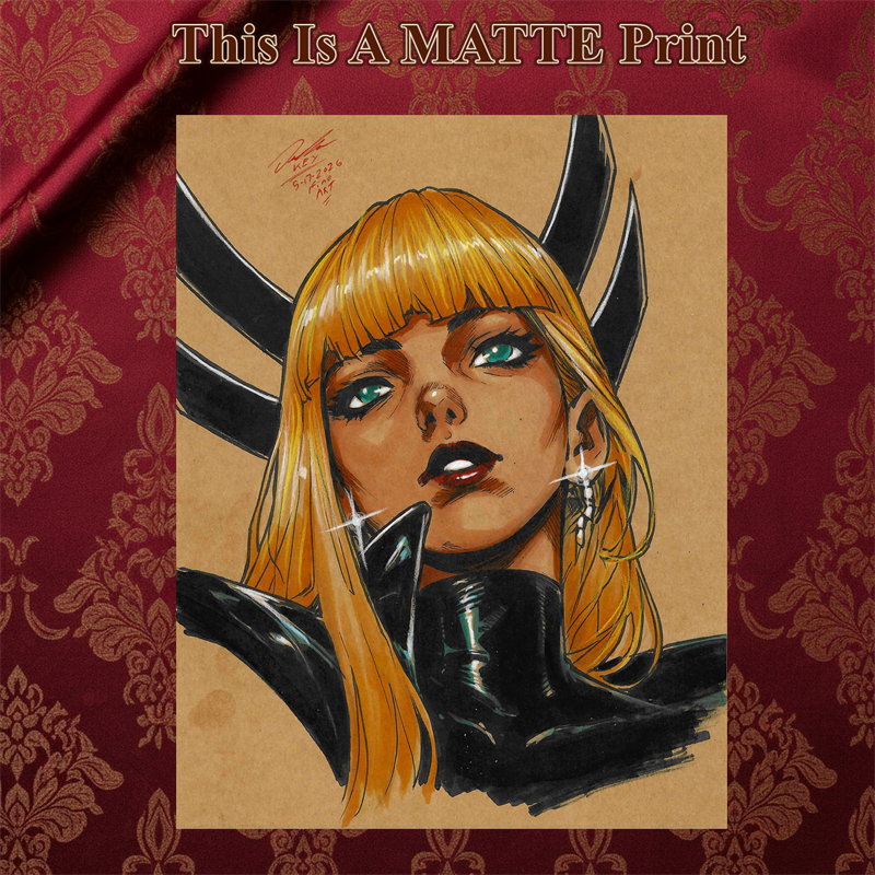 Magik Art Illustration Hard Signed 8.5x11in Fine Art PRINT