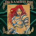 Red Sonja Art Illustration Hard Signed 8.5x11in Fine Art PRINT