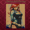 Mary Jane Art Illustration Hard Signed 8.5x11in Fine Art PRINT