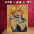 Gwen Stacy Art Illustration Hard Signed 8.5x11in Fine Art PRINT