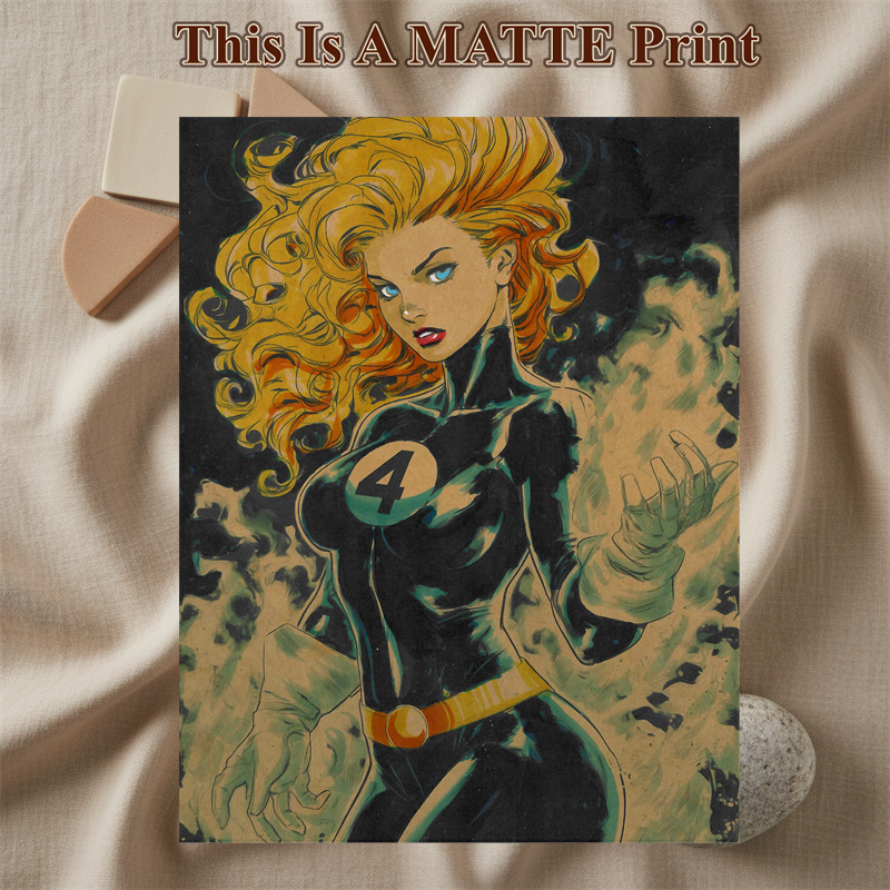 Sue Storm Art Illustration Hard Signed 8.5x11in Fine Art PRINT