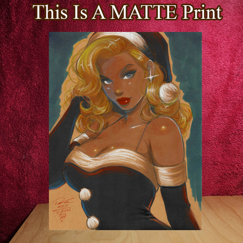 Gwen Stacy Art Illustration Hard Signed 8.5x11in Fine Art PRINT