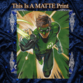 Green Lantern Art Illustration Hard Signed 8.5x11in Fine Art PRINT