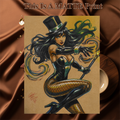 Zatanna Art Illustration Hard Signed 8.5x11in Fine Art PRINT