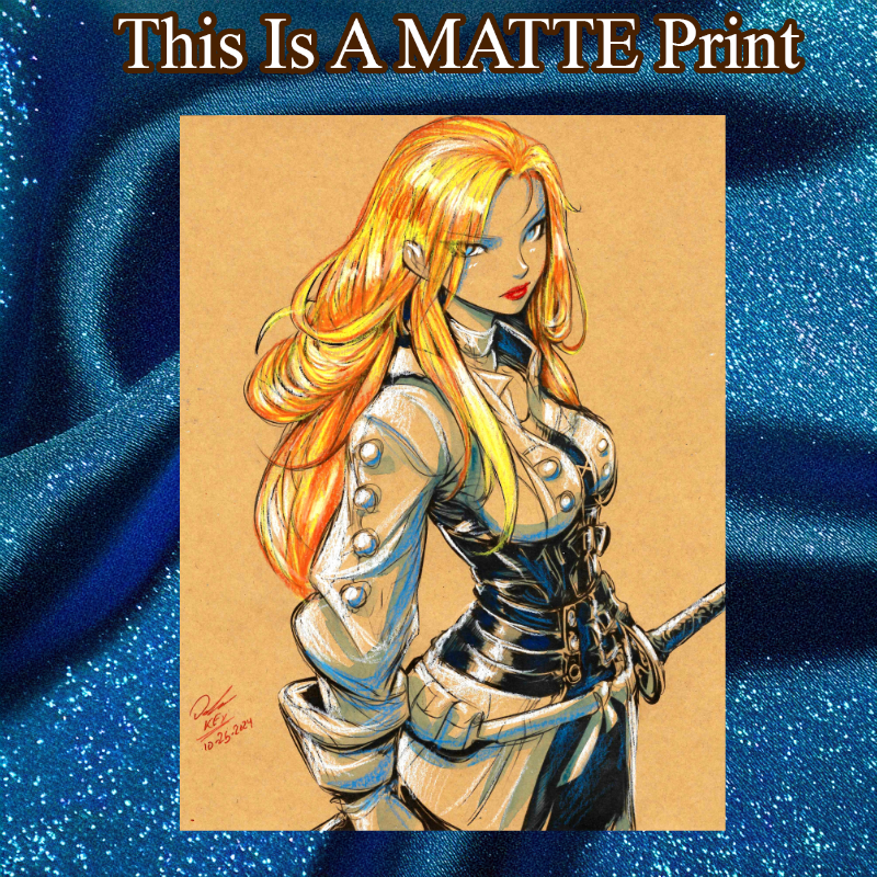 OC Art Illustration Hard Signed 8.5x11in Fine Art PRINT