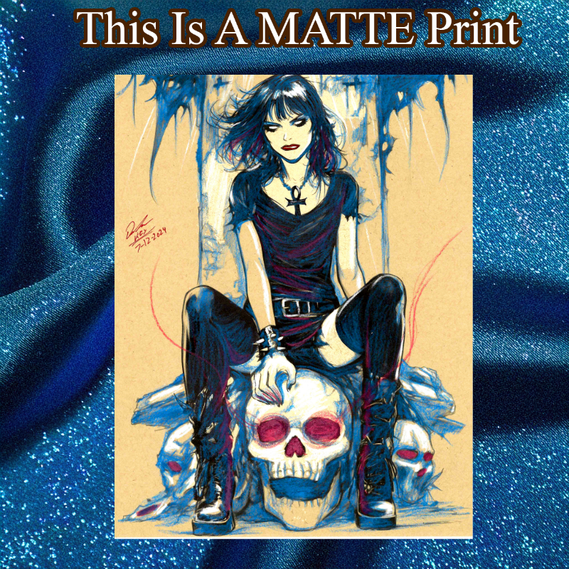 Death Of The Endless Art Illustration Hard Signed 8.5x11in Fine Art PRINT