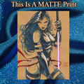 Psylocke Art Illustration Hard Signed 8.5x11in Fine Art PRINT