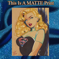 Supergirl Art Illustration Hard Signed 8.5x11in Fine Art PRINT