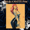 Mary Jane Art Illustration Hard Signed 8.5x11in Fine Art PRINT