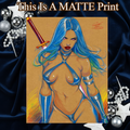 Psylocke Art Illustration Hard Signed 8.5x11in Fine Art PRINT