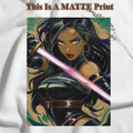 Psylocke Art Illustration Hard Signed 8.5x11in Fine Art PRINT