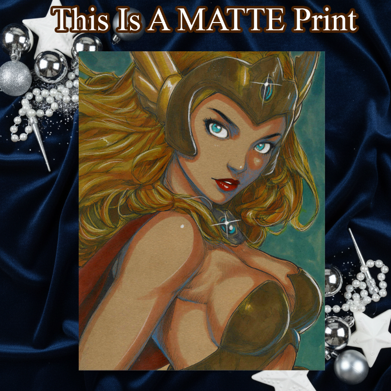 She Ra Art Illustration Hard Signed 8.5x11in Fine Art PRINT