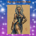 Ahsoka Tano Art Illustration Hard Signed 8.5x11in Fine Art PRINT