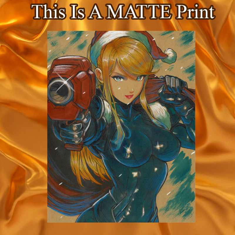 Samus Art Illustration Hard Signed 8.5x11in Fine Art PRINT
