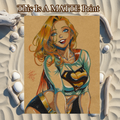Supergirl Art Illustration Hard Signed 8.5x11in Fine Art PRINT
