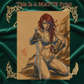 Red Sonja Art Illustration Hard Signed 8.5x11in Fine Art PRINT