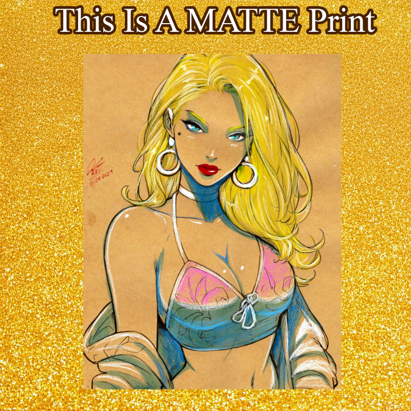 OC Art Illustration Hard Signed 8.5x11in Fine Art PRINT