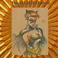 Catwoman Art Illustration Hard Signed 8.5x11in Fine Art PRINT