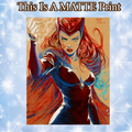 Scarlet Witch Art Illustration Hard Signed 8.5x11in Fine Art PRINT